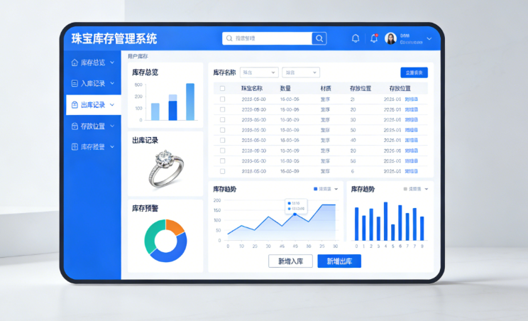 珠宝库存管理系统：以数字化精密秩序