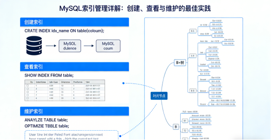 MySQL索引管理详解：创建、查看与维护的最佳实践